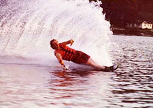 Me water skiing competion when I was younger